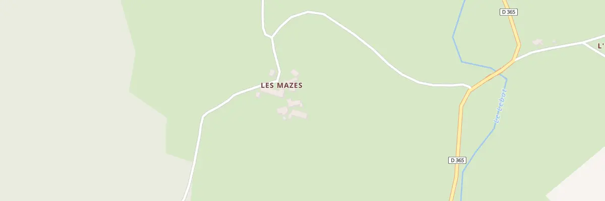 Plan du 5050 Les Mazes à Lieutadès