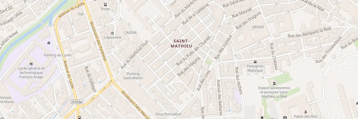 Plan du 24B Rue Puits des Chaines à Perpignan