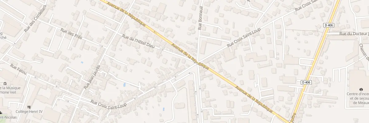 Plan du 18 Rue de l’Hotel - Dieu à Meaux