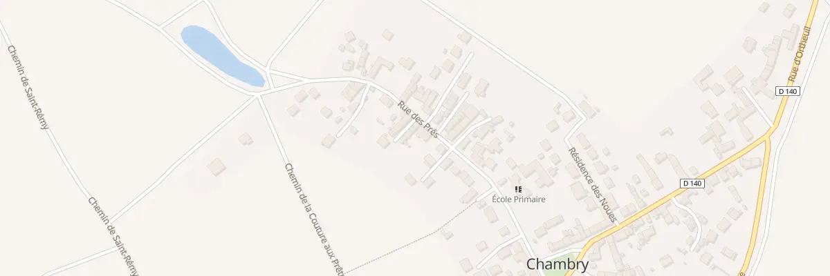 Plan du 13 Rue des Prés à Chambry