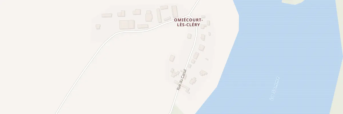 Plan du 12 Rue du Canal à Cléry-sur-Somme