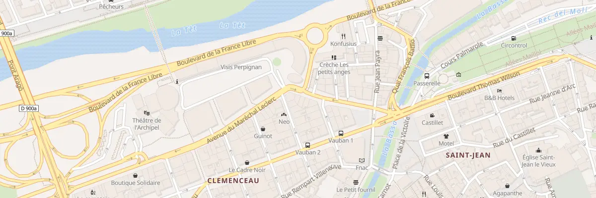 Plan du 13 Av Maréchal Leclerc à Perpignan