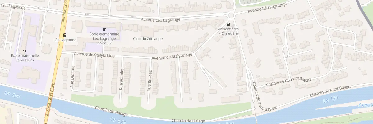 Plan du 1 Rue Blaise Pascal à Armentières