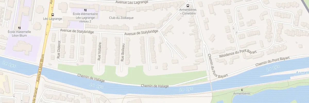 Plan du 17 Rue Blaise Pascal à Armentières