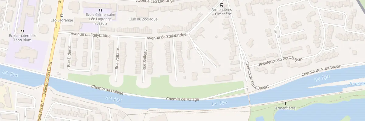 Plan du 19 Rue Blaise Pascal à Armentières