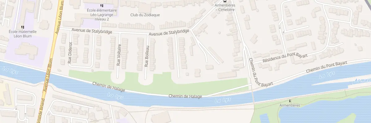 Plan du 23 Rue Blaise Pascal à Armentières