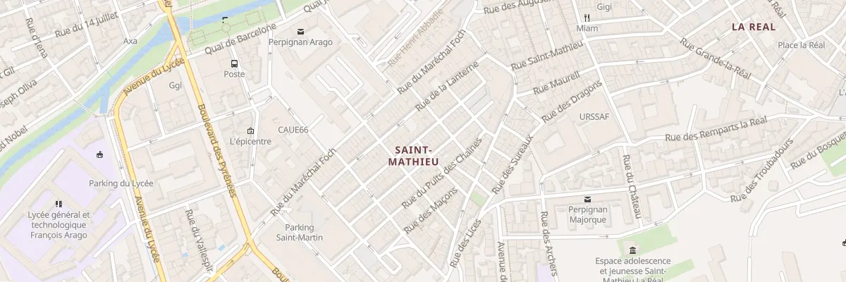 Plan du 29 Rue François Arago à Perpignan