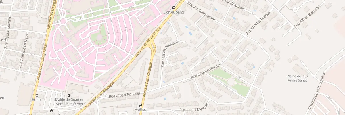 Plan du 10 Rue Francis Poulenc à Perpignan