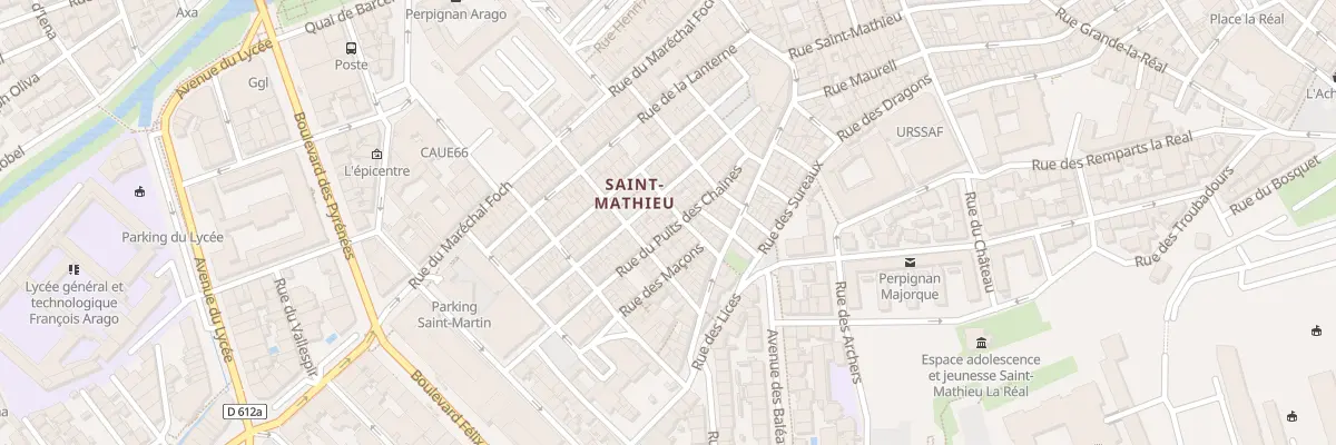 Plan du 20 Rue Puits des Chaines à Perpignan