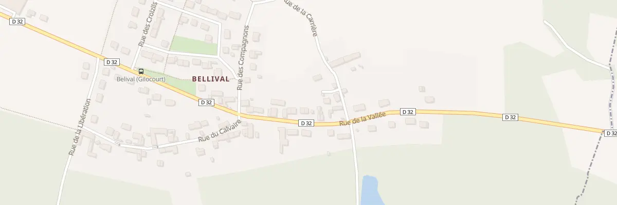 Plan du 339 Rue de la Vallée à Gilocourt