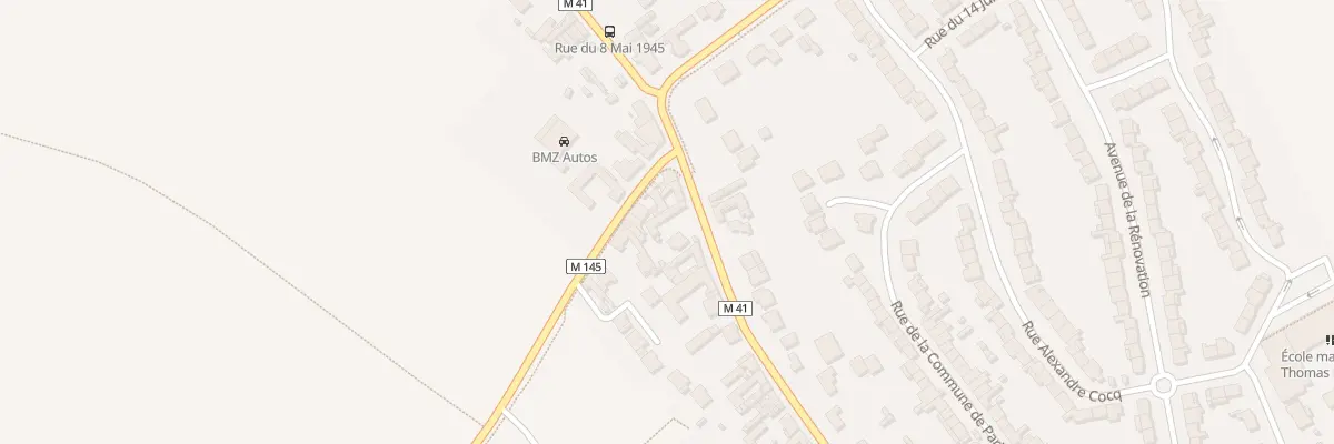 Plan du 877 Rue Gambetta à Sainghin-en-Weppes