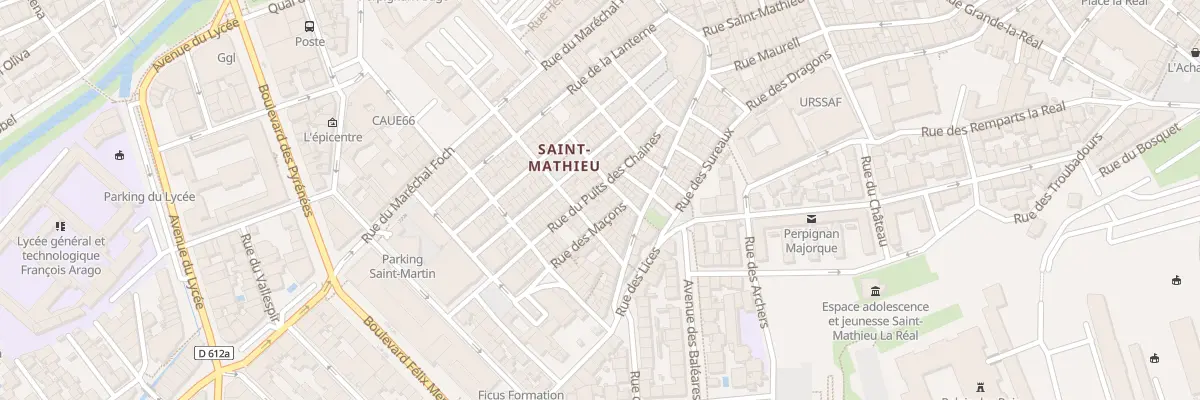 Plan du 17 Rue Puits des Chaines à Perpignan