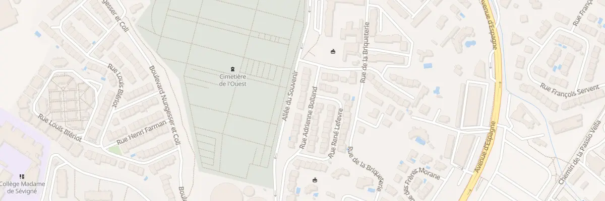 Plan du 12 Rue Adrienne Bolland à Perpignan