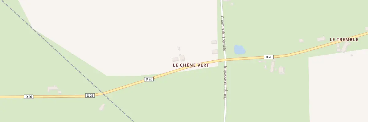Plan du 59 Le Chene Vert à Saint-Hilaire-de-Gondilly