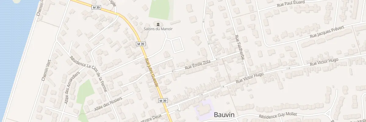 Plan du 6 Rue Émile Zola à Bauvin