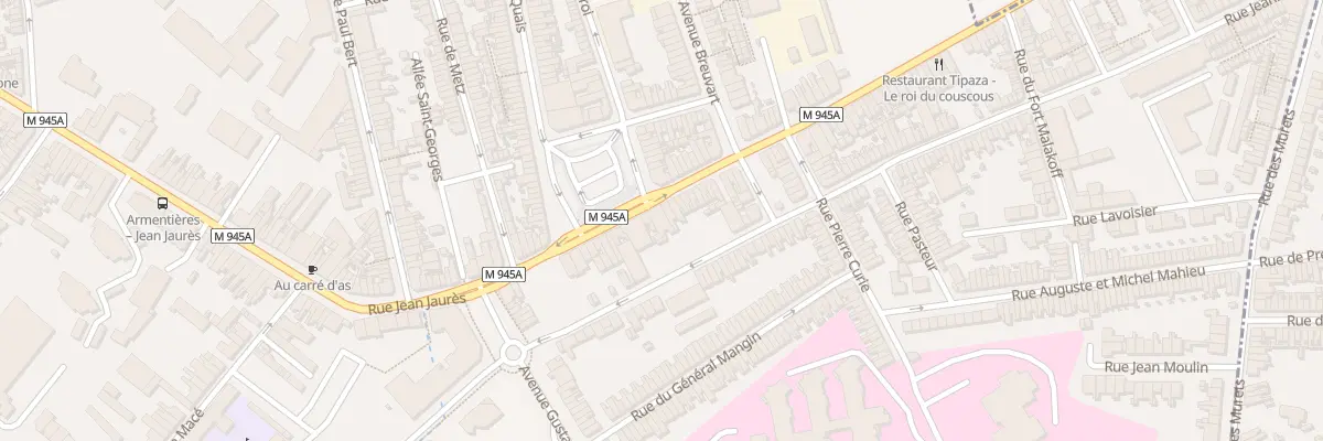 Plan du 28 Rue des Deportes à Armentières