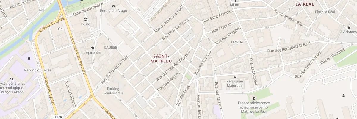 Plan du 8 Rue Puits des Chaines à Perpignan