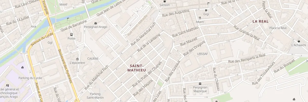 Plan du 11T Rue François Arago à Perpignan