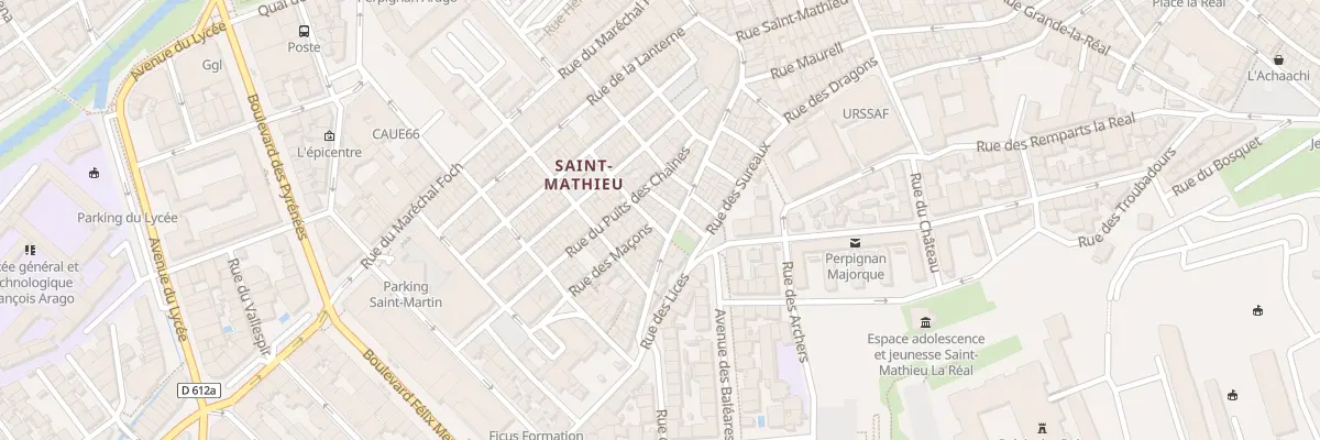 Plan du 2 Rue des Commères à Perpignan