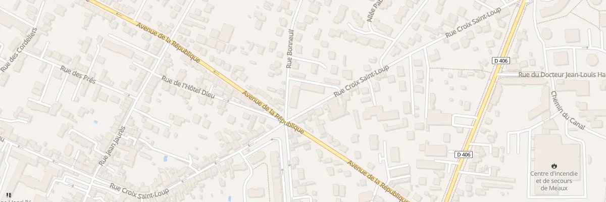 Plan du 67 Rue Croix Saint Loup Prolongee à Meaux