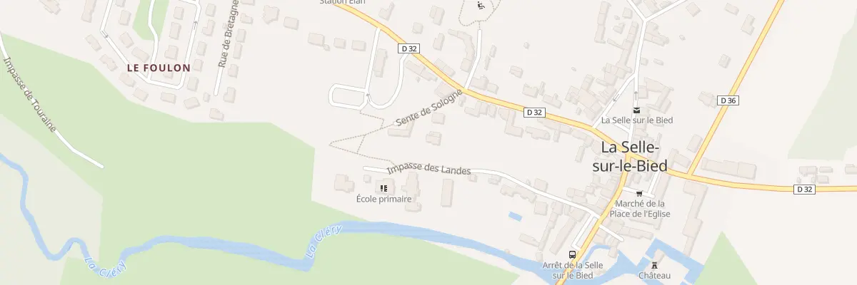 Plan du 3 Sen de Sologne à La Selle-sur-le-Bied