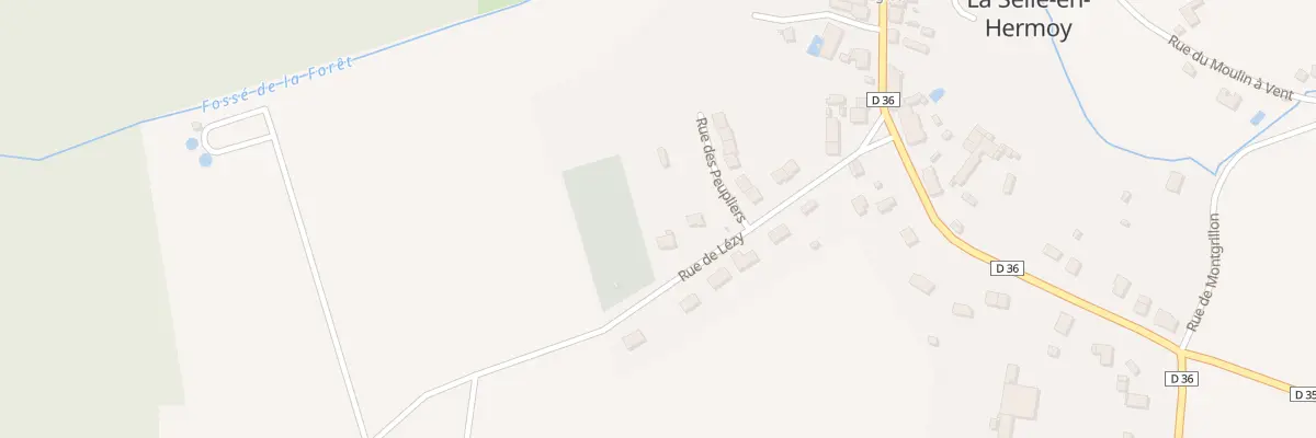 Plan du 16 Rue de Lezy à La Selle-en-Hermoy
