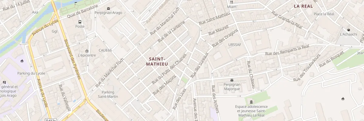 Plan du 7 Rue Puits des Chaines à Perpignan