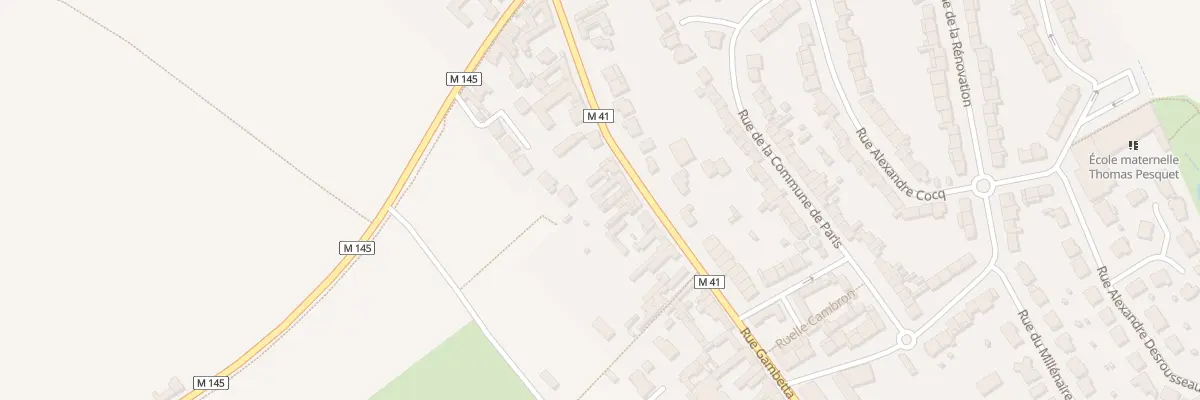 Plan du 743 Rue Gambetta à Sainghin-en-Weppes