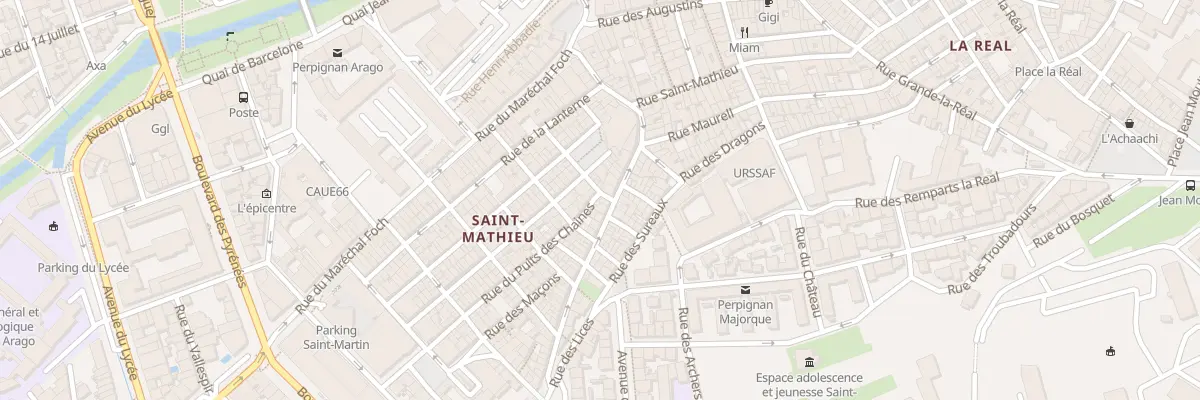 Plan du 10 Rue Cimetiere Saint Mathieu à Perpignan