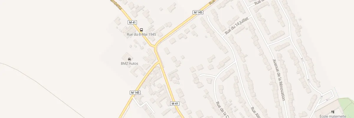 Plan du 896 Rue Gambetta à Sainghin-en-Weppes