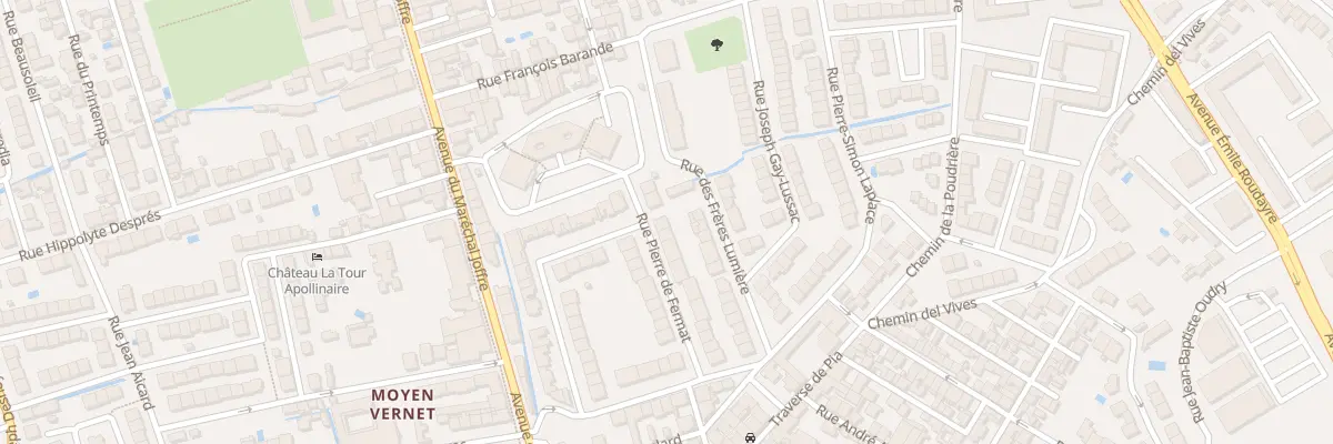 Plan du 18 Rue Pierre de Fermat à Perpignan