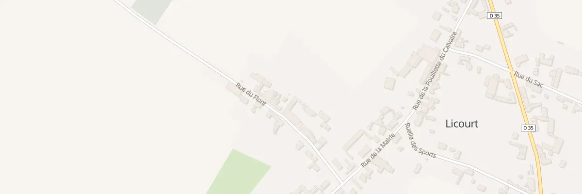 Plan du 8 Rue du Flont à Licourt