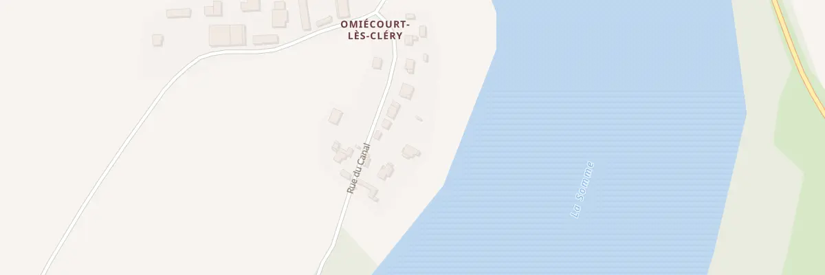 Plan du 9B Rue du Canal à Cléry-sur-Somme