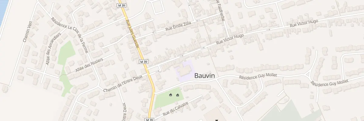 Plan du 12 Rue Victor Hugo à Bauvin