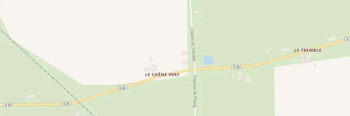 Plan du 116 Le Chene Vert à Saint-Hilaire-de-Gondilly