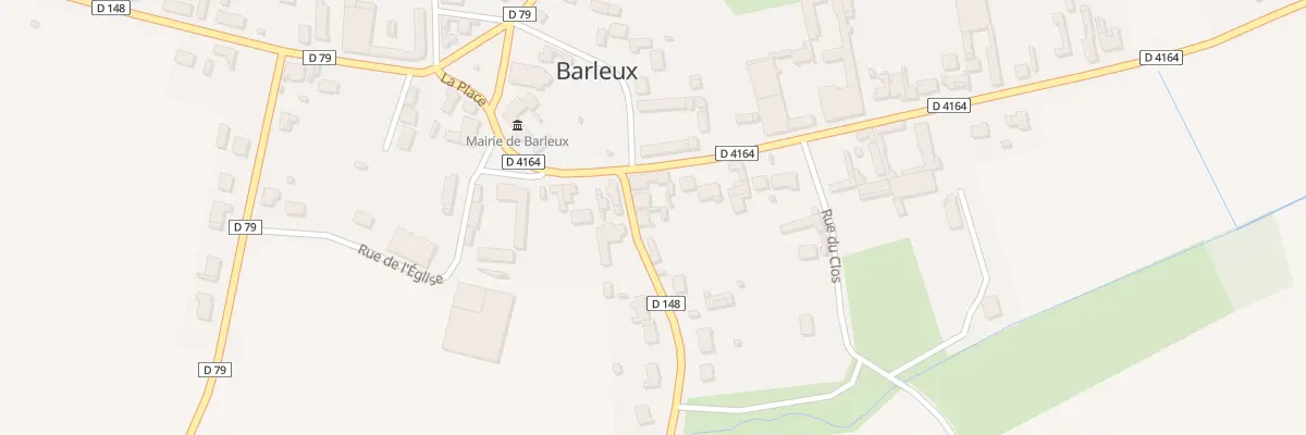Plan du 1 Rue du Bac à Barleux