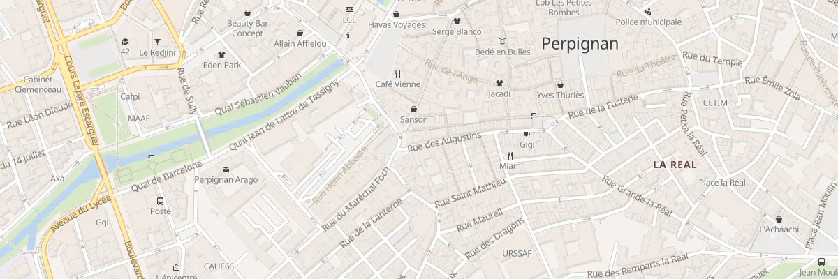 Plan du 3 Rue des Augustins à Perpignan