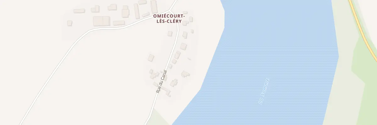 Plan du 9 Rue du Canal à Cléry-sur-Somme