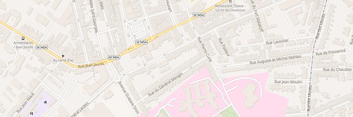 Plan du 68 Rue Jeanne d’Arc à Armentières