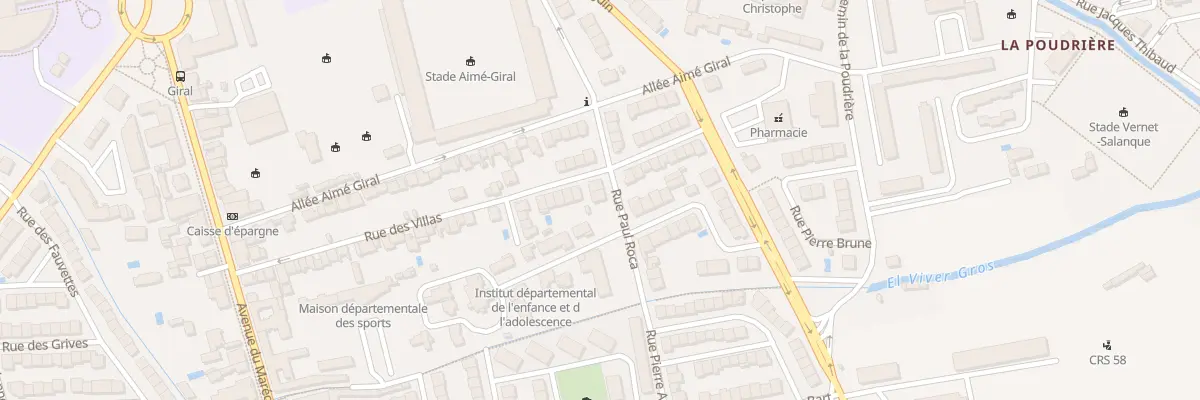 Plan du 6 Rue Paul Roca à Perpignan