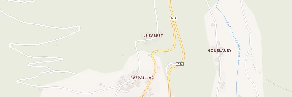 Plan du 5263F Le Serret à Saint-Vincent-d’Olargues