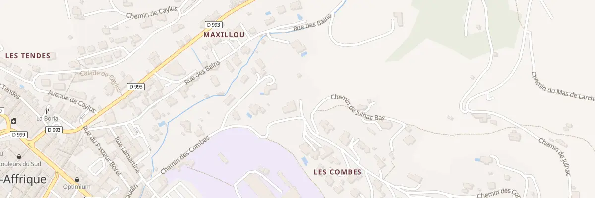 Plan du 324 Che des Combes à Saint-Affrique