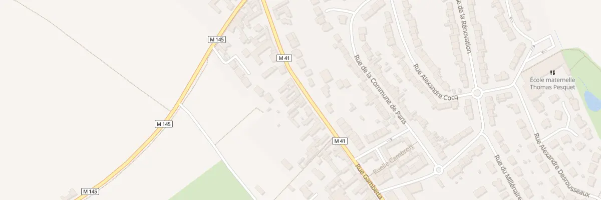 Plan du 731 Rue Gambetta à Sainghin-en-Weppes