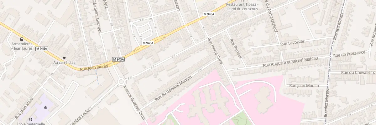 Plan du 70 Rue Jeanne d’Arc à Armentières