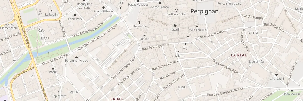 Plan du 12 Rue des Augustins à Perpignan