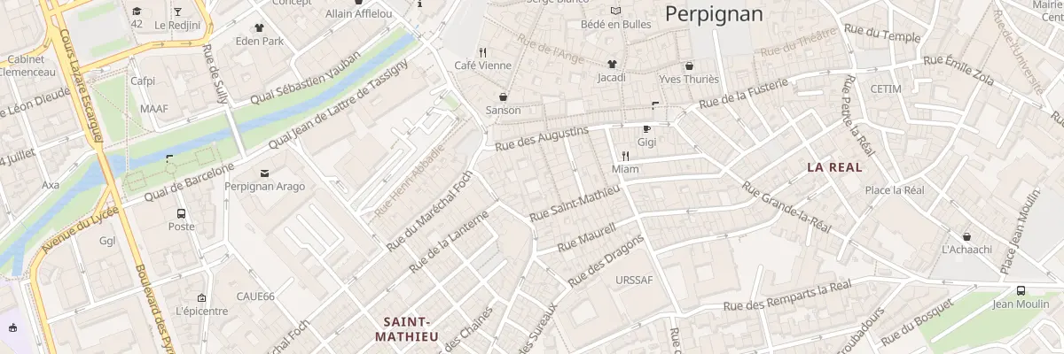 Plan du 10 Rue des Augustins à Perpignan
