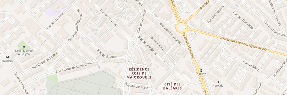 Plan du 8 Rue de l’Armistice à Perpignan