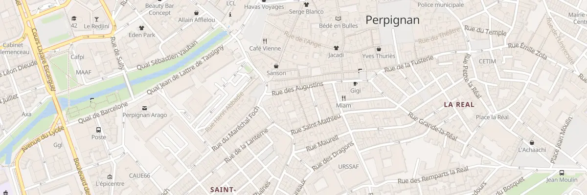 Plan du 14 Rue des Augustins à Perpignan