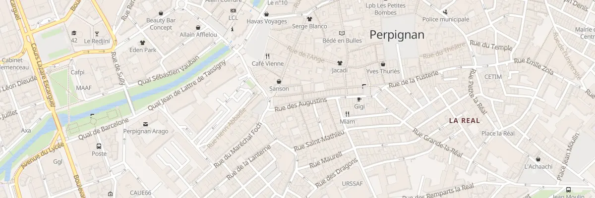Plan du 9 Rue des Augustins à Perpignan