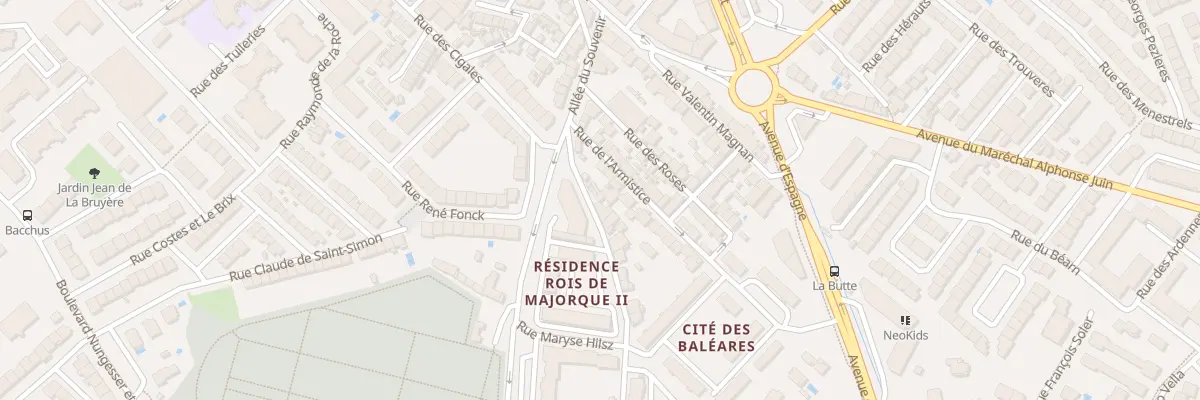 Plan du 23 Rue de la Briqueterie à Perpignan